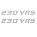MasterCraft Boat Brand Decals 750074 - 230 VRS 1999-2007 Silver (pair)