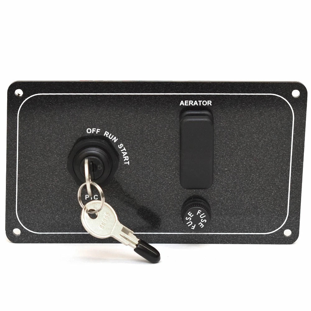 Tracker Boat Ignition Switch Panel 311496 - Metallic Black (PORT)