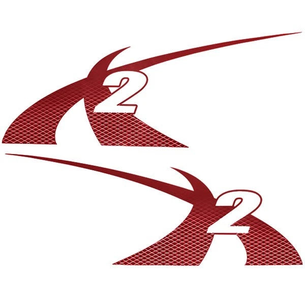 MasterCraft Boat X2 Decals 7501435 - 2011 Pro Tour Red (set of 2)