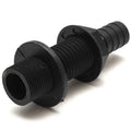 Lowe Boat Thru Hull Drain 1983653 - 3/4 Inch Matte Black Plastic