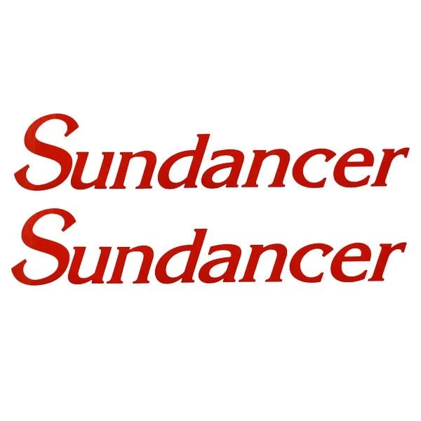 Sea Ray Boat Logo Decal Stickers - Sundancer Red Sport 2 PC