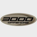 Pursuit Boat Raised Emblem Decal 543646 - 3000 Offshore Silver Sticker