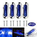 Marine Boat 4 LED 4PCS Accessories Blue Cabin Deck Courtesy Lights Replacement