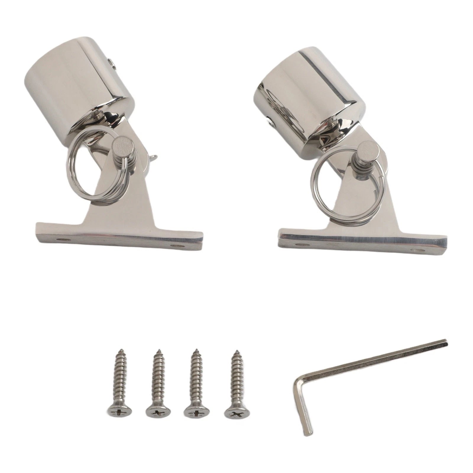 Stainless Steel Deck Hinge Kit with Quick Release Pins for Outdoor Use