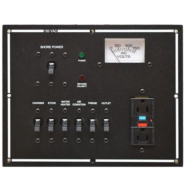 Four Winns Boat Breaker Switch Panel 025-3434 - Toggle 120VAC Black