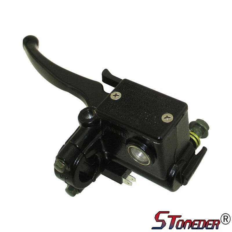 STONEDER Left Front Master Cylinder Hydraulic Brake Lever for Moped Scooter ATV