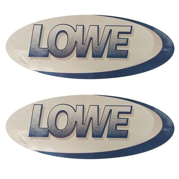 Lowe Boat Emblem Decal Stickers - 17 1/2 W X 7 1/8 H Inch (pair)