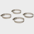 Trident Boat Fuel Hose Clamp 32 - 1 1/2 - 2 1/2 Inch Stainless (4 PC)
