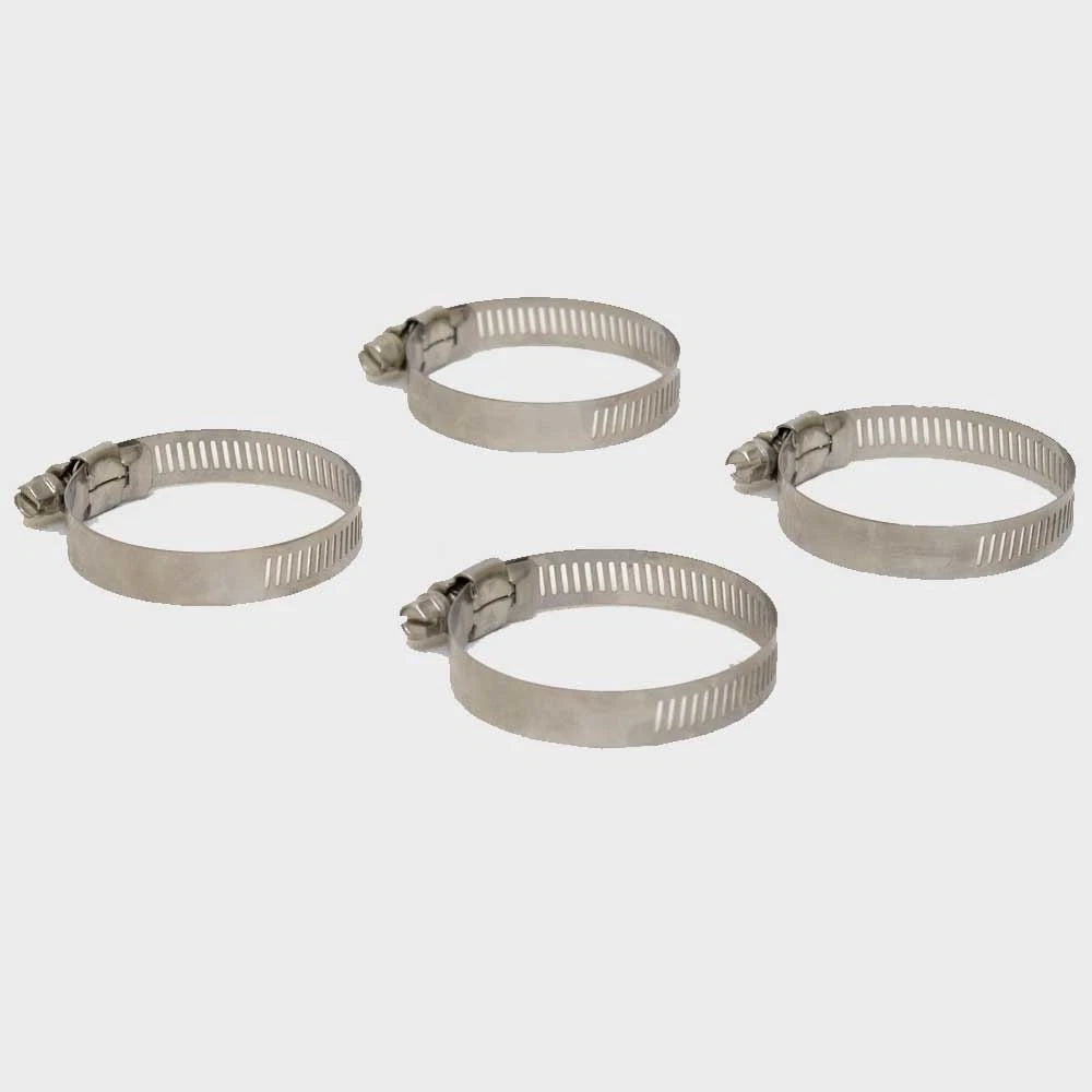 Trident Boat Fuel Hose Clamp 32 - 1 1/2 - 2 1/2 Inch Stainless (4 PC)