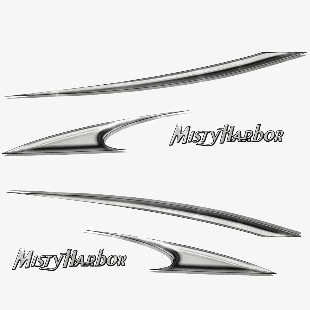 Misty Harbor Boat Graphic Decals - Grand Mistique Stickers (kit)