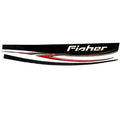 Fisher Boat Hull Graphic Decal 135755 - Hawk 186 Black Sticker (port)