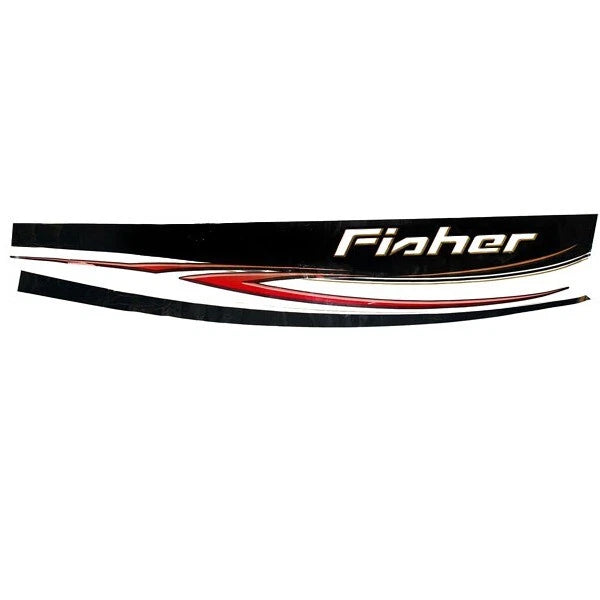 Fisher Boat Hull Graphic Decal 135755 - Hawk 186 Black Sticker (port)