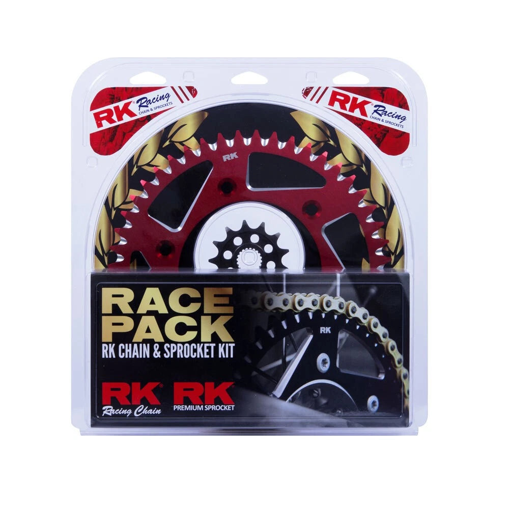 RK Chain Sprocket Kit Race Pack for Honda CRF250R 2004-2017 13/49 Gold/Red