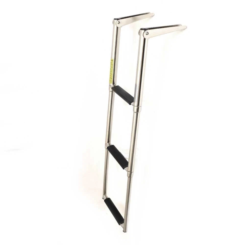 Garelick Boat Telescoping Ladder 24361 - 3 Step Stainless Steel