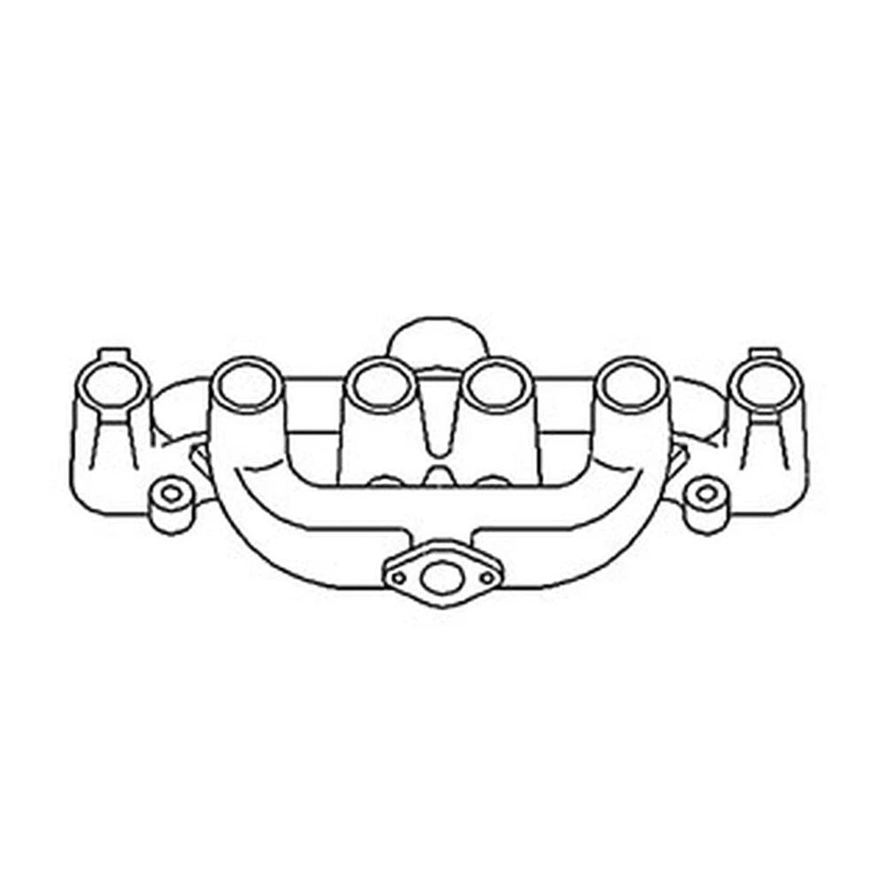 257485 Manifold with Threaded Exhaust-Fits Allis Chalmers Tractor D17 170 175