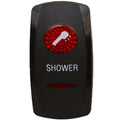 Carling Boat Rocker Switch Cover - Shower Black Plastic Actuator