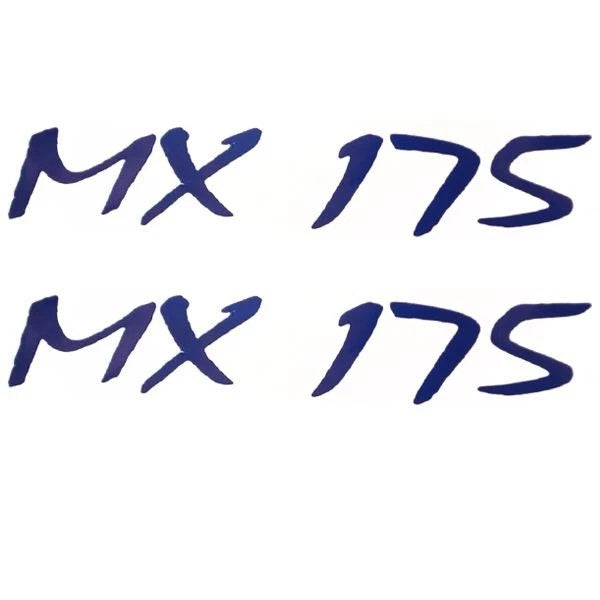 Glastron Boat Brand Decals 0572946 - MX 175 Dark Blue Stickers (pair)
