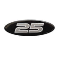 Regulator Boat Raised Decal 13526939 - 25 Model Black Sticker