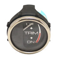 Faria Boat Trim Gauge GP4518A - BRP OMC Evinrude 2 Inch Silver Black