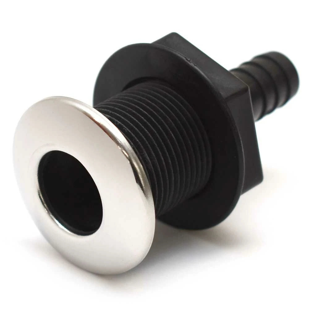 Whitecap Boat Thru Hull S-3800C - Nylon Stainless Steel 5/8 Inch
