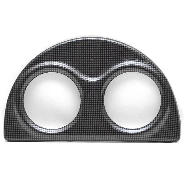 Jet Technologies Boat Gauge Panel Blank 174125 - Runabout Silver Black