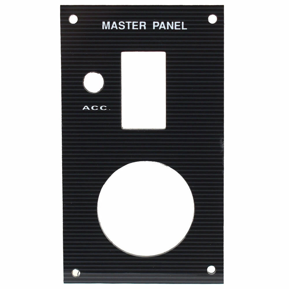 Bass CAT Boat Blank Switch Panel - Master Power Accessory Black
