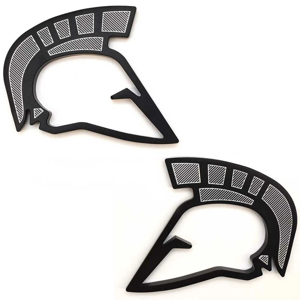 Centurion Boat Ramfill Covers FLRFC-BLK - Aluminum Logos (set of 2)