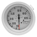 Teleflex Boat Speedometer Gauge 67513PH - Sportsman White 65 MPH