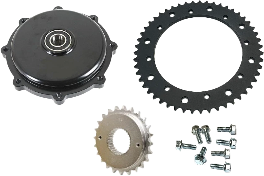 HARDDRIVE Cush Drive Chain Conversion Kit Black for Harley Davidson FLTR