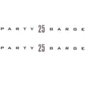 Tracker Boat Brand Decals 145483 - Party Barge 25 Dk Champagne (pair)