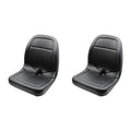 4478301 2 Pack: Black Vinyl Seat Fits John Deere