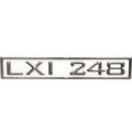 Larson Boat Raised Decal 8624-2788 - 2007 LXI 248 Silver