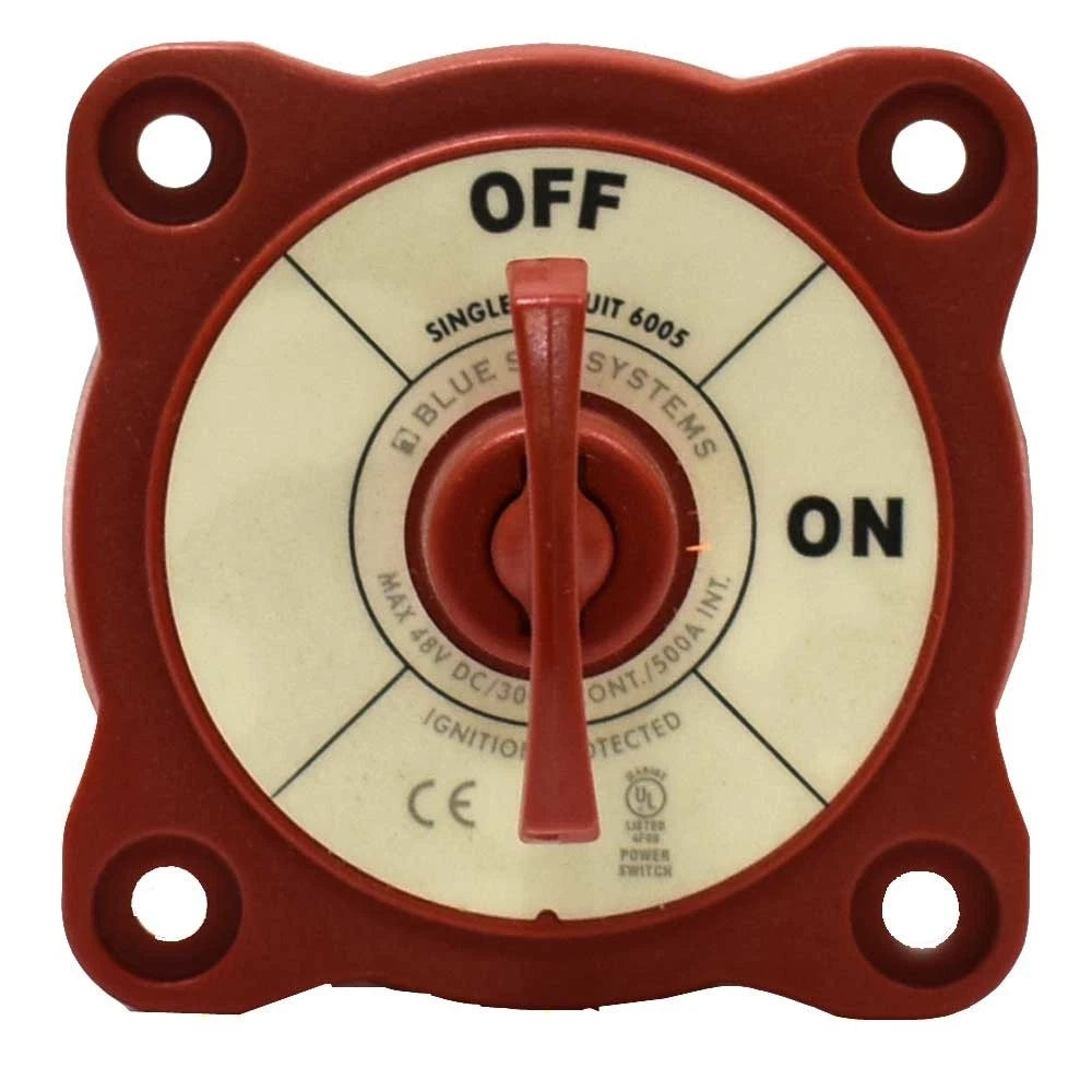 Blue Sea Systems Boat Switch Battery Mini 6005001B - 48V Red White
