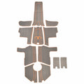 Tahoe Boat Non-Skid Deck Mats 332874 - 750 - T21 S Gray Orange (12PC)