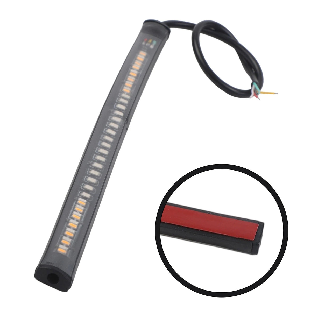 Accessories 48LED Light Strip DC 12V Lights Motorcycle Red Tail Turn Signal