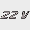 Supra Boat Raised Logo Emblem 109239 - 22V CC Gray Vinyl