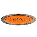 Cobalt Boat Logo Decal 453133 - with Wreath Silver - Orange Aluminum
