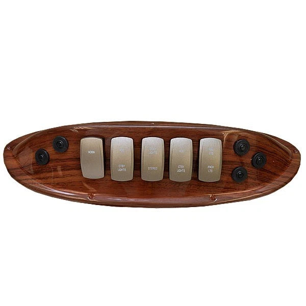 Premier Boat Switch Panel 38438BRW - Plastic 14 1/2 X 4 1/4 X 2 3/4 Inch