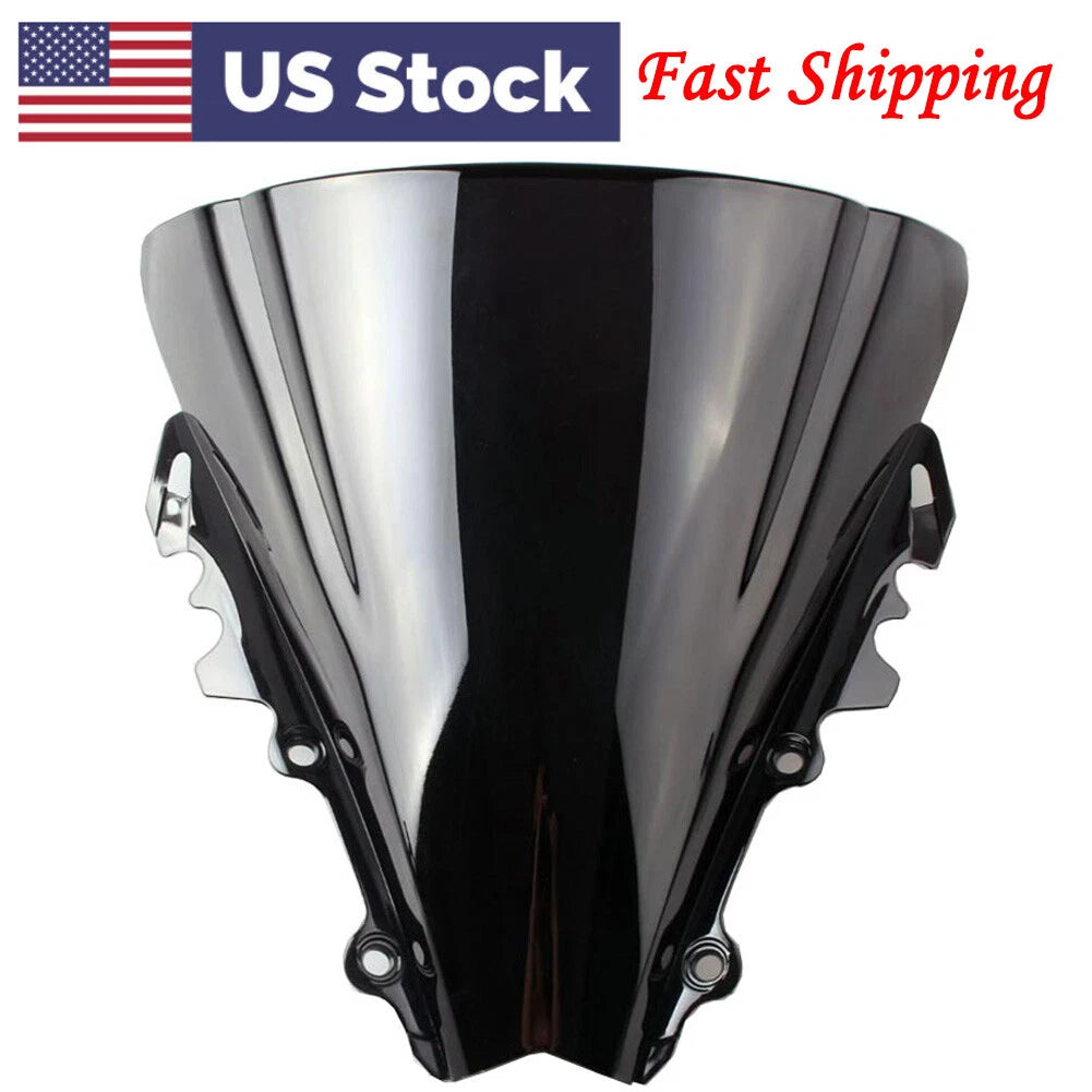 Motorcycle Double Bubble Windscreen Windshield for Yamaha YZF R6 2006 2007
