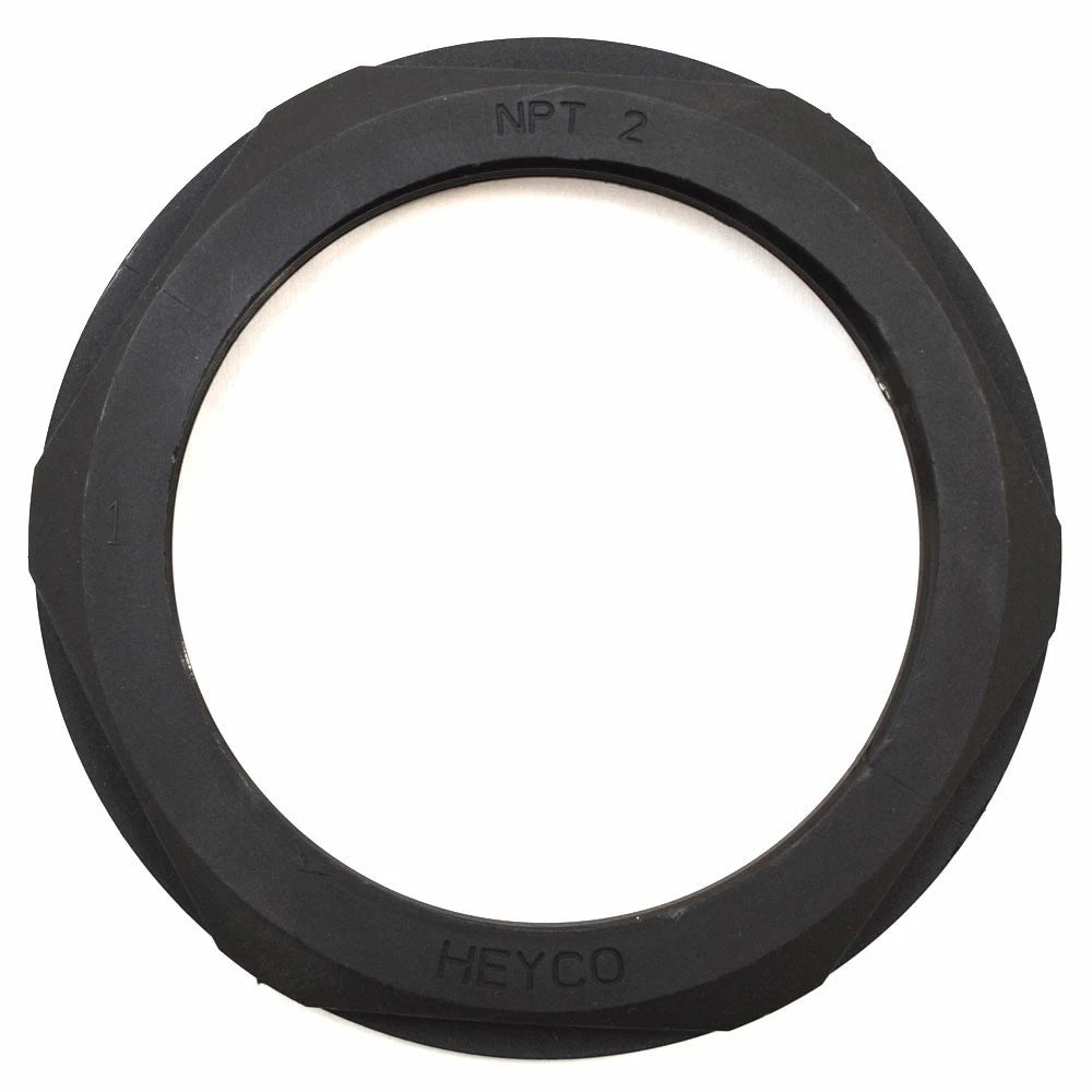 Heyco Boat Hex Nut - Black Nylon 3 1/8 X 3/8 Inch 2 NPT