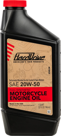 HARDDRIVE Full Synthetic 20W-50 Engine Oil for Harley Davidson V-Twin 1984-2024