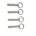 4 Pack Quick Release Pin 1/4" Stainless Steel Boat Bimini Top Marine Hardware