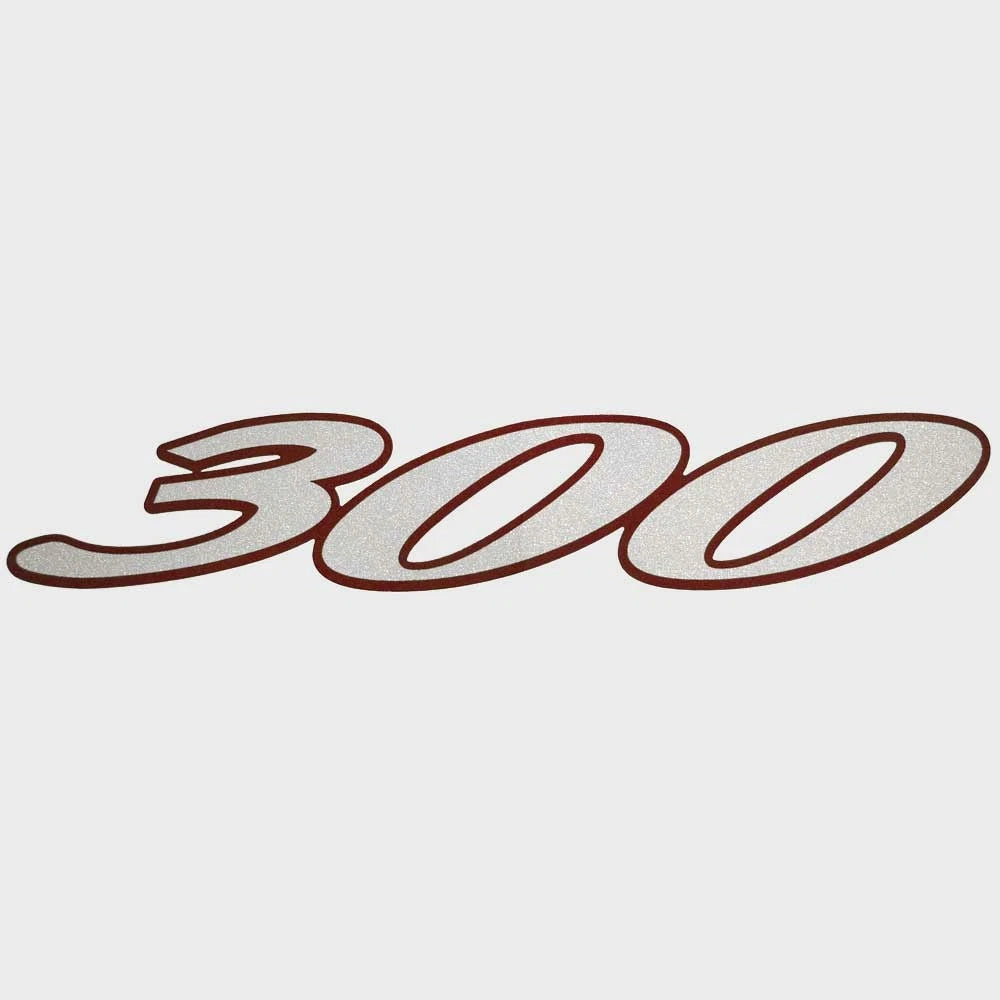 Cruisers Boat Model Decal Sticker V1969300 - 300 Express Silver Red