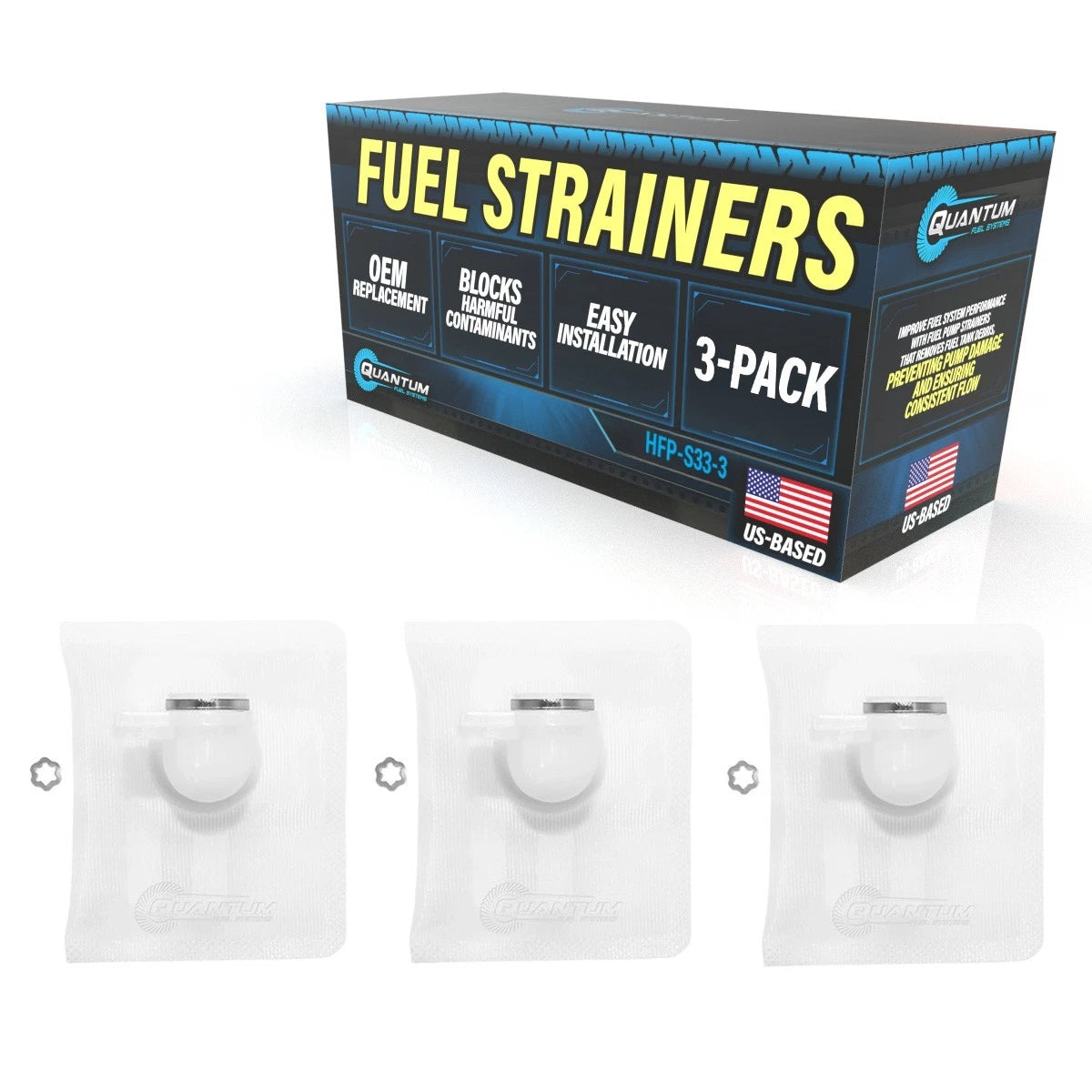 QFS Fuel Pump Filter Strainers [3] 2006-2018 Can-Am Outlander 650 #709000287