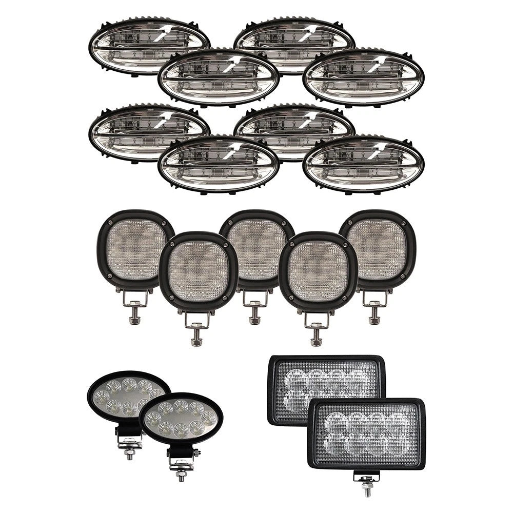 LED Flood Beam Light Kit for CIH Combines - (pkg. of 17)