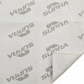 Supra Boat Mesh Fabric - Gray Logo Pattern 56 Inch (YD)