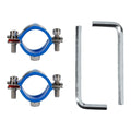 2PC Adjustable Fixing Pipe Clamp Kit with Wrench for Office and Home Chairs