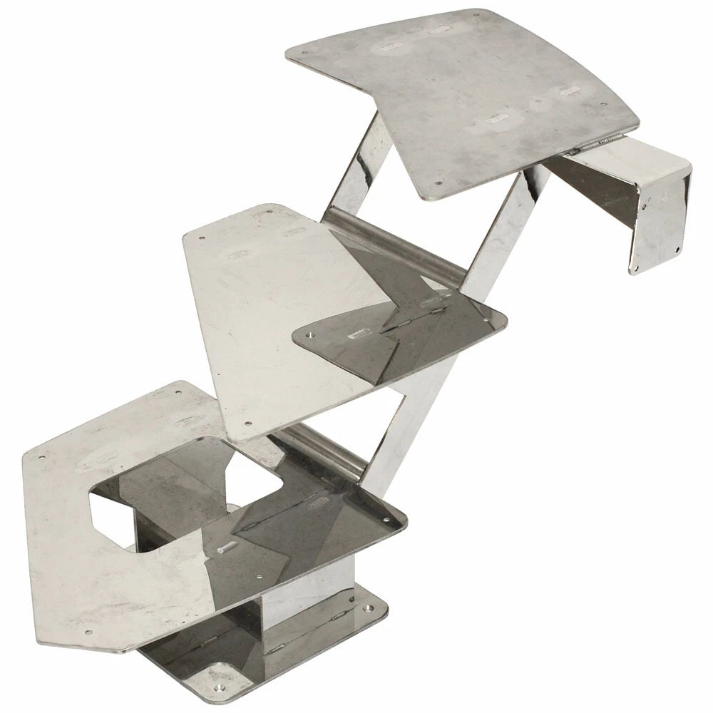 Aviara Boat Cabin Entry Step 558160 - AV40 Stainless 3-Step