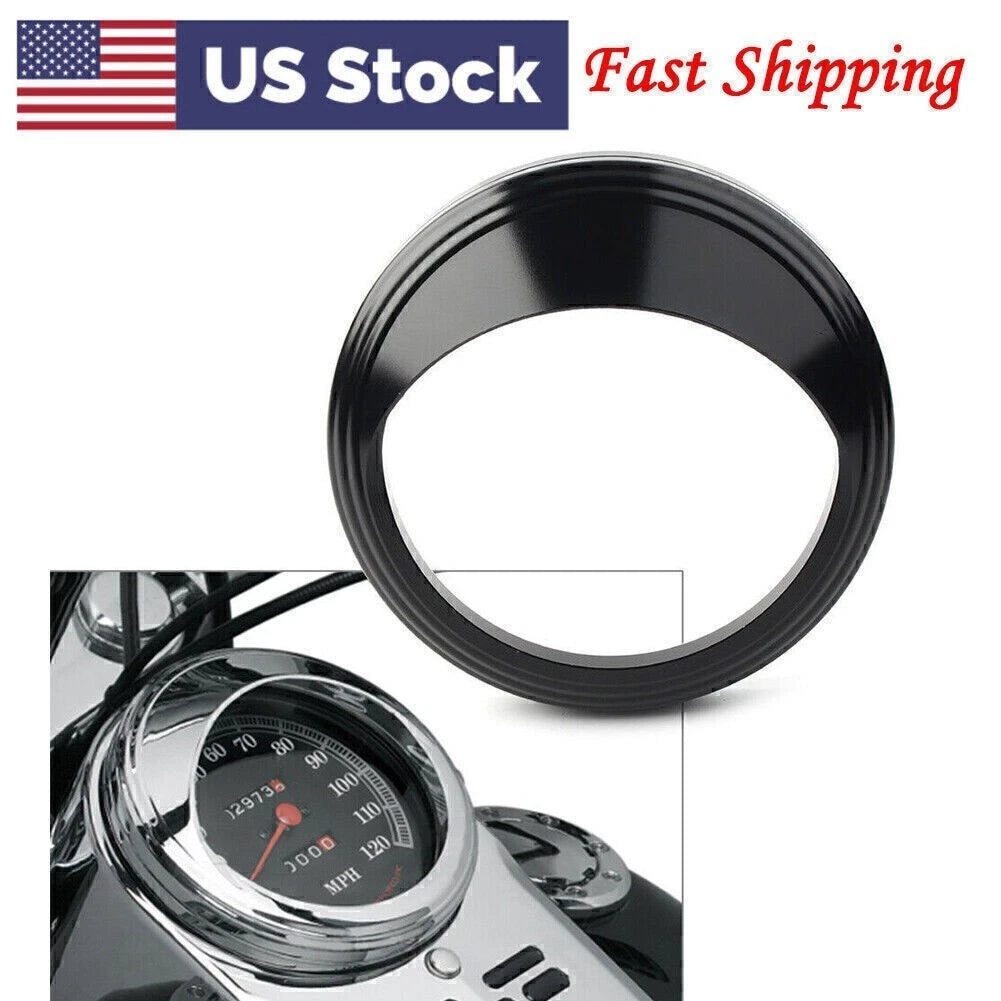 5" Speedometer Gauge Bezel Covers Trim Ring Visor for Harley Low Rider 1985