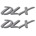 Lund Boat Raised Decals 1986395 - WC-16 DLX 7 X 2 Inch Silver (pair)